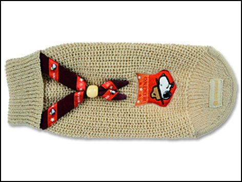Svetr Snoopy Hiking béžový 40 cm
