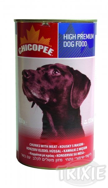 CHICOPEE konzerva hovězí kostky pro psy 400g
