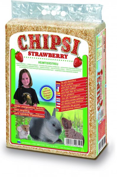 JRS Chipsi lisované hobliny jahoda 60 l, 3,2 kg