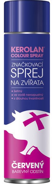 Kerolan Colour spray značkovací Červená 200ml