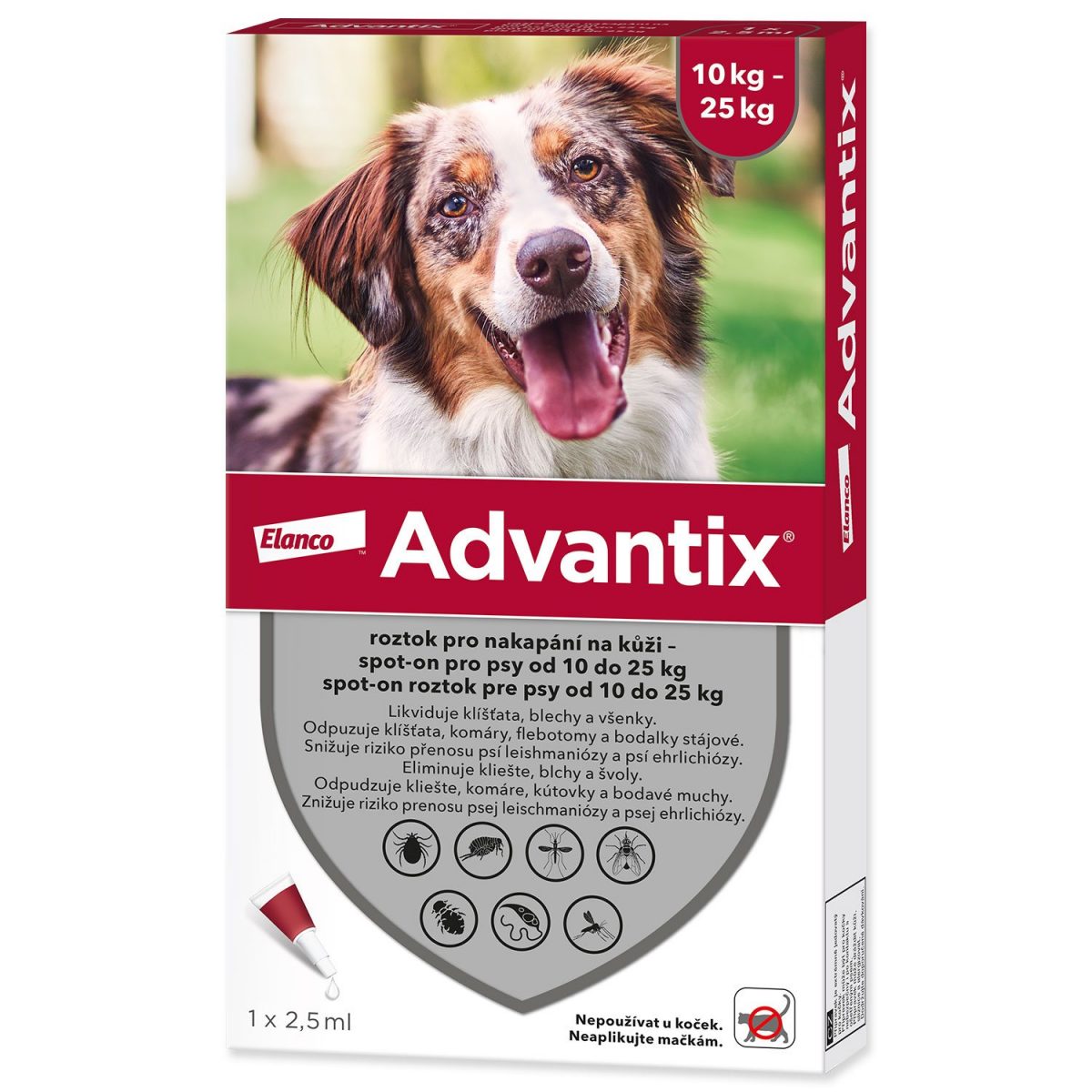 Advantix Spot on pro psy 10-25kg 1x2,5ml