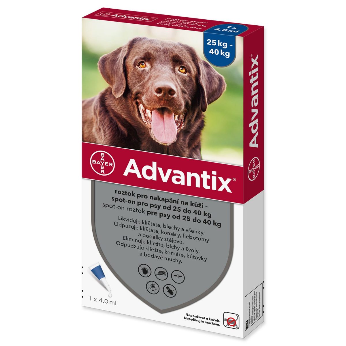 Advantix Spot On 1x4ml pro psy nad 25kg
