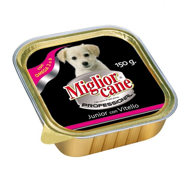 Miglior cane Professional vanička junior pro štěňata s telecím masem 150g