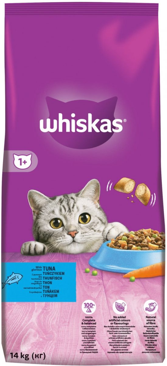 Whiskas Dry s tuňákem 14kg