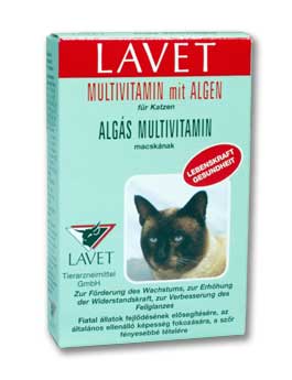 Lavet multivitamin s mořskou řasou pro kočky 50tbl