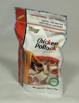 Wanpy Dog pochoutka Pollock Chicken Sushi 170g