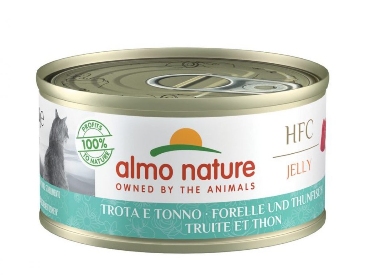 Almo Nature Cats konz. pstruhAlmo Nature HFC Jelly - Pstruh a tuňák 70gtuňák 70g