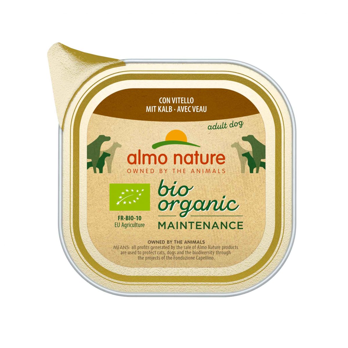 Almo Bio Paté Dog vanička telecí 100g