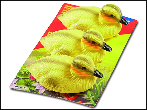 Dekorace kachny plastové 3 ks