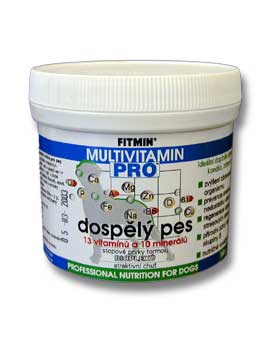 Fitmin  Pro multivitamin dospělý pes plv 150g