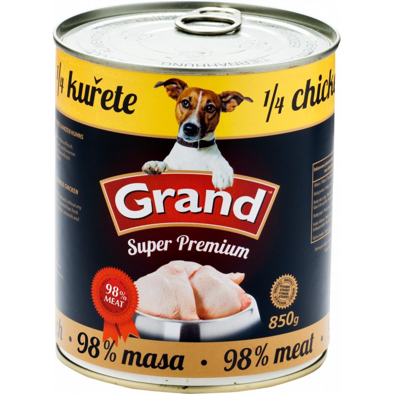 GRAND konz. pes Extra s 1/4 kuřete 850g