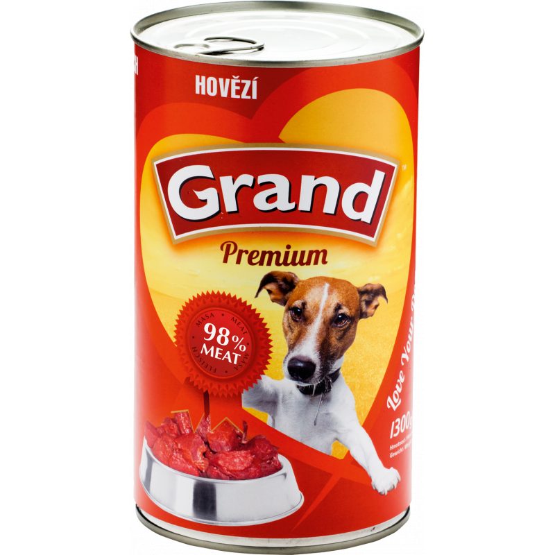 GRAND konz. pes hovězí 1300g