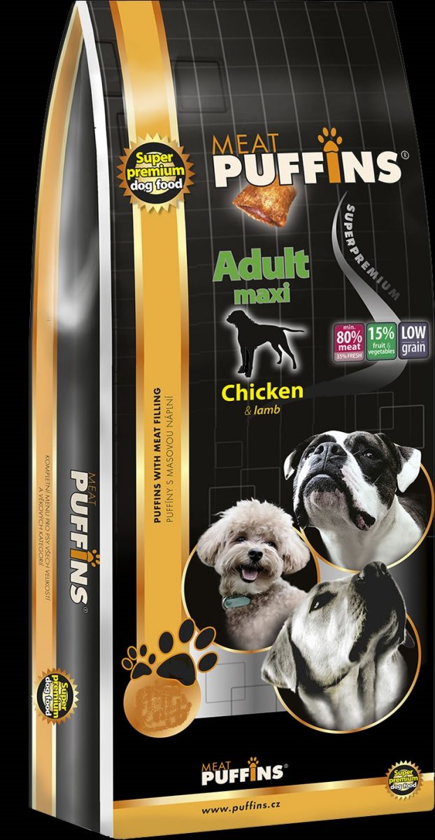 Puffins Adult Maxi, Chicken & lamb 1kg