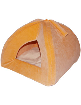 Pelech domek iglů 35x35cm oranžová