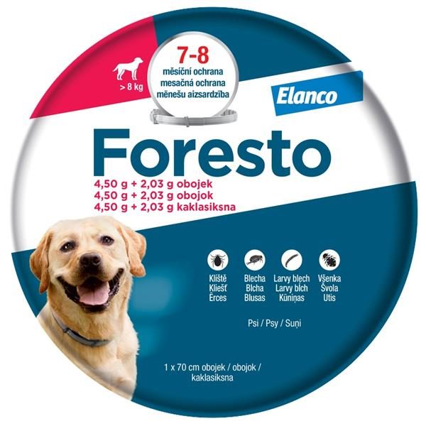 Foresto obojek pro psy nad 8kg 70cm