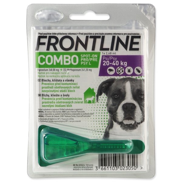 Frontline Combo Spot-On Dog L 20-40 kg 2,68 ml