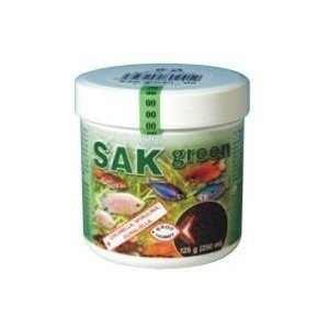 Granulované krmivo pro akvarijní ryby SAK green č.00 100ml