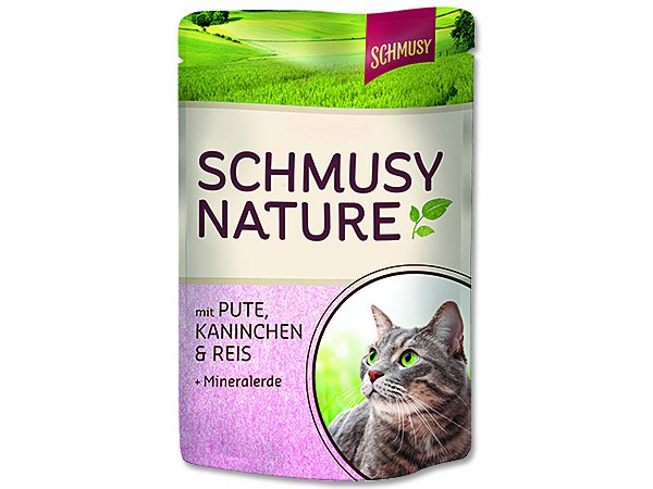 Kapsička Schmusy Nature´s Menü krocan + králík 100g