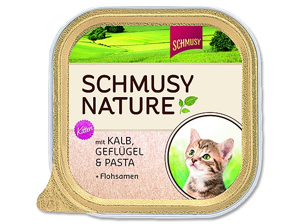 Vanička Schmusy Nature´s Menü Junior telecí + drůbež 100g