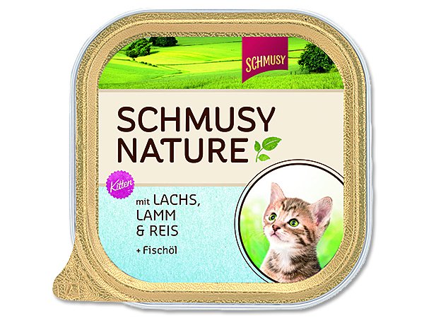Vanička Schmusy Nature´s Menü Junior losos + jehně 100g