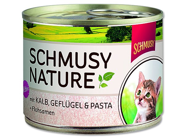 Konz.Schmusy Nature´s Menü Junior telecí+drůbež 190g