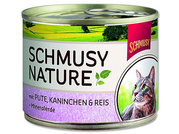 Konz.Schmusy Nature´s Menü krocan+králík 190g