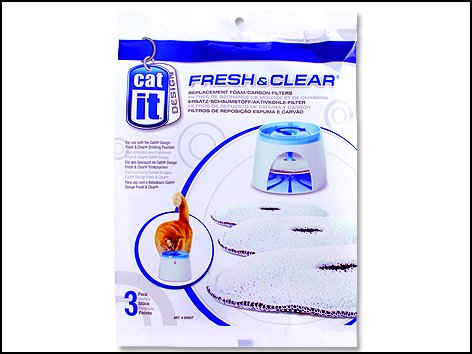 Náhradní uhlíkový molitan do menší fontány Cat It Fresh&Clean 3 ks