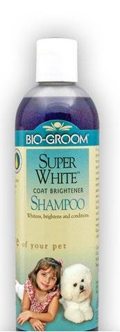 Šampon Bio-Groom Super White tónovací pes 355ml