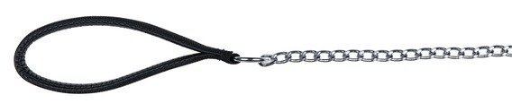 Řetízkové vodítko, černá XS-S: 1,10 m/2 mm