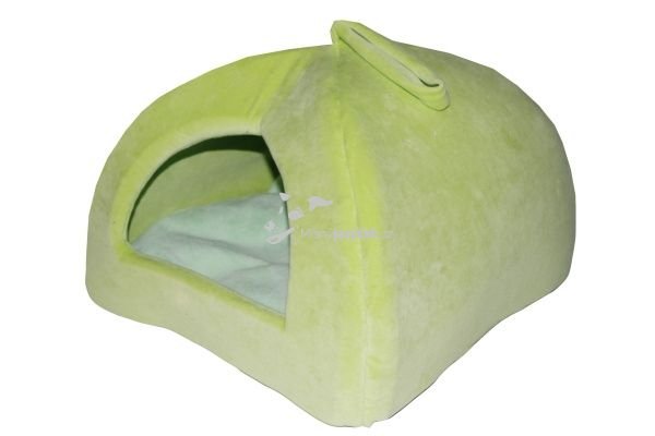 Pelech domek iglů 35x35cm sv. zelená
