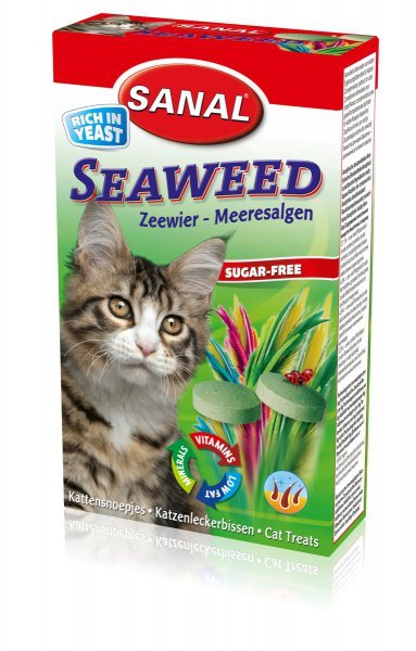 Sanal kočka Seaweed s mořskou řasou a vit.. 60g/100tbl