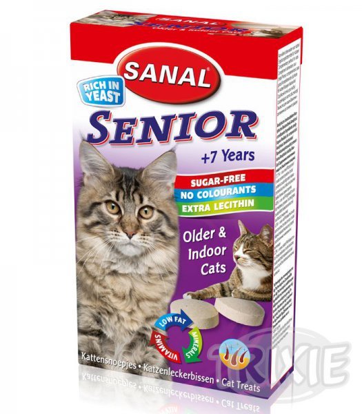Sanal kočka Senior Lecithin s vitamíny 60g/100tbl