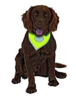 Šátek na krk reflex Safety Dog 48-60cm Žlutý KAR