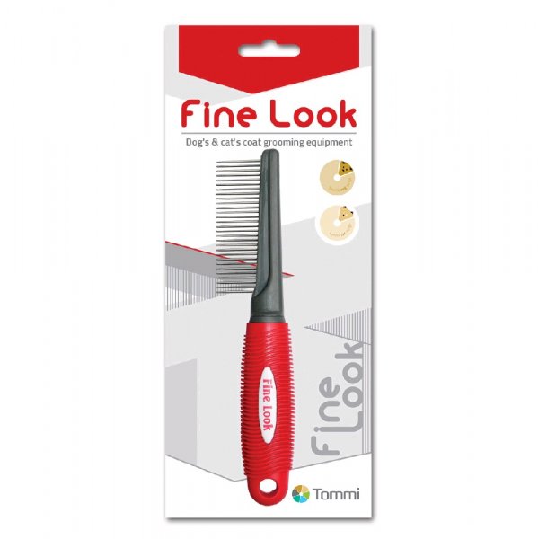 Tommi Fine Look red image hřeben středně hustý, 5x21cm