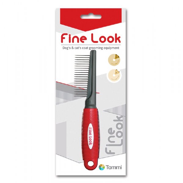Tommi Fine Look red image hřeben řídký, 5x21cm