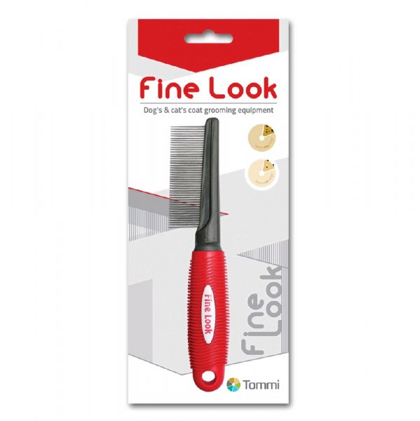 Tommi Fine Look red image hřeben hustý, 5x21cm