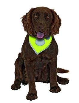 Šátek na krk reflex Safety Dog 24-30cm Žlutý KAR