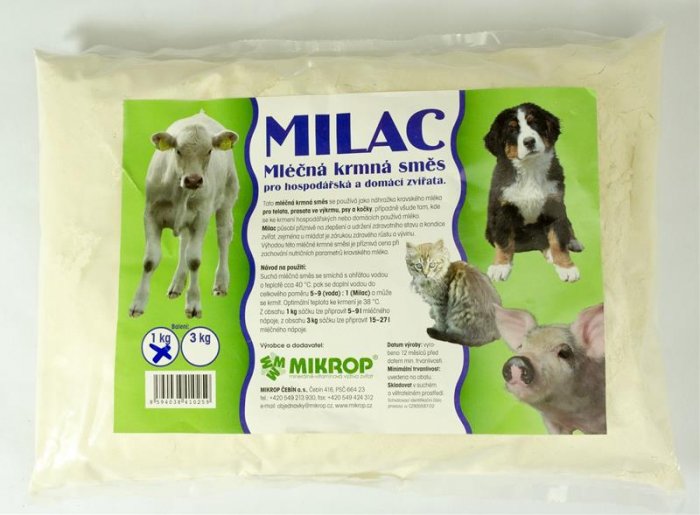 Mikrop MILAC krmné mléko štěně/kotě/tele/sele 1kg