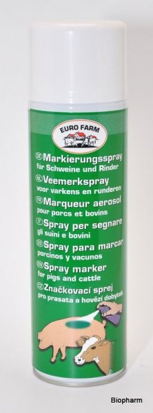 Spray značkovací Euro Farm (Top marker) 500ml zelený