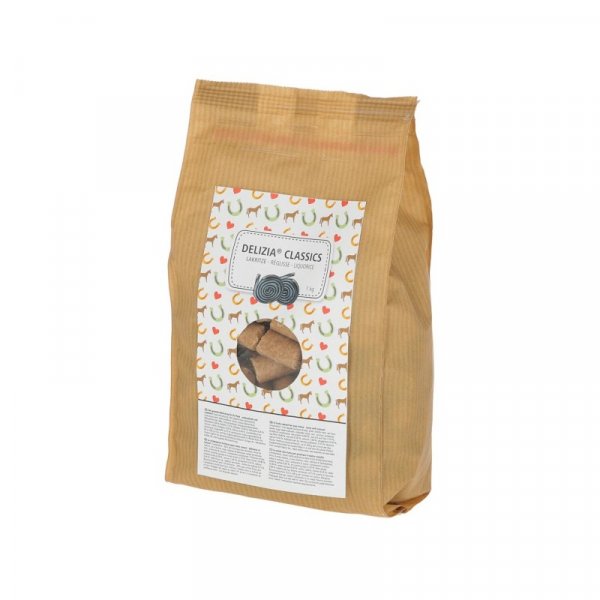 Pochoutka pro koně DELIZIA lékořice 1kg