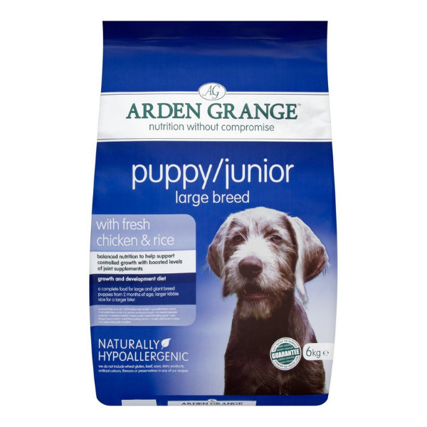 Arden Grange Puppy/Junior Large Breed with fresh chicken and rice 12 kg