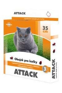 Antiparazitární obojek Attack 35cm kočka