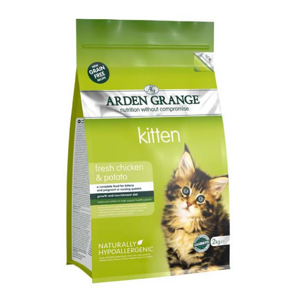 Arden Grange Kitten: fresh chicken & potato grain free recipe 2 kg