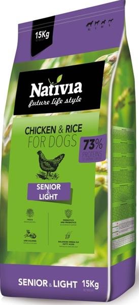 Nativia Dog Senior&Light 15kg