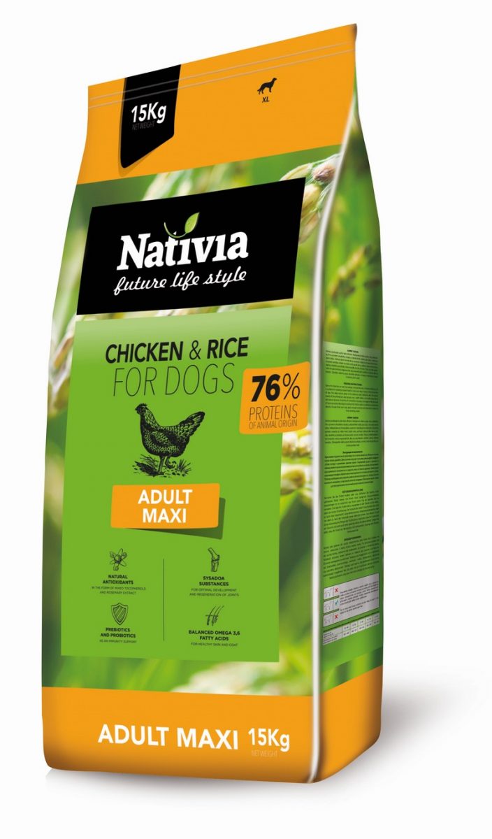 Nativia Dog Adult Maxi Chicken & Rice 15kg