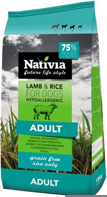 Nativia Adult Lamb & Rice 15 kg
