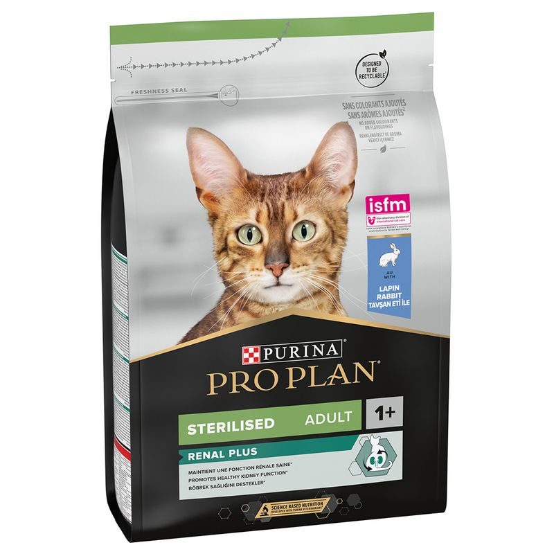 Pro Plan Cat Adult Sterilised Renal Plus Rabbit 10kg