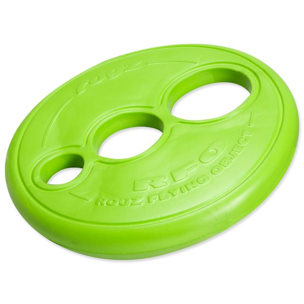 Rogz hračka pes Létající talíř 23cm Limetka