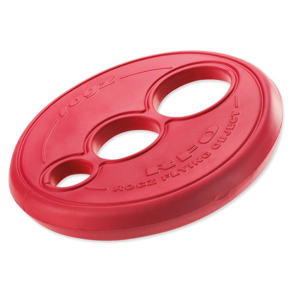 Rogz hračka pes Létající talíř 23cm Červená