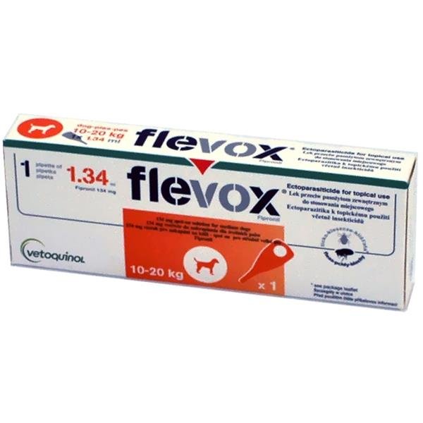 Flevox M pes 10-20kg , 134 mg spot-on 1x 1,34ml